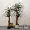 Árbol de Orquídea de Seda Artificial en Maceta Estilo Nórdico Hierro Holandés Árbol Falso Solanum Nigrum Árbol de Sangre de Dragón de Varilla Multi-artificial Árbol Decorativo de Piso en Maceta