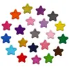 Patches bordados de pentagrama coloridos, patches adesivos de estrela multicoloridos, acessórios para vestuário, patches bordados em computador