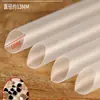 Pajitas transparentes desechables para té de leche, pajitas de plástico grueso para perlas, 00 piezas, pajitas grandes de colores extralargas, empaquetadas individualmente, duras 10