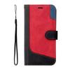 Funda de cuero para teléfono móvil Samsung A55, funda protectora con tarjetero de tres colores, color rojo arroz A3, Google 9Pro