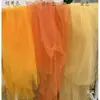 Caramelo Naranja Hoja de Arce Amarillo Caqui Malla Suave Vestido de Novia Vestido Falda Tela Malla Transparente Fondo