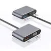 Hub 4 em 1 Type-C para HDMI VGA PD USB Hub de Docking Station USB-C Hub Multi-Interface Projeção de Tela
