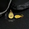 Acessório Pingente Oval com os Quatro Animais Sagrados, Banhado a Prata S925 com Técnica de Ouro Antigo, Joias DIY, Acessório Versátil Estilo Chinês Original