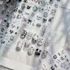 Pegatinas para Uñas de Foil Dorado Estilo Oscuro Pegatinas para Uñas de Niñas son Decoraciones para Uñas de Estrella-Luna-Latido para Uñas Portátiles