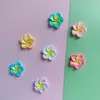 Plumeria de Face Brilhante Flor de Ovo Flor de Ovo Acessórios de Resina DIY Feito à Mão Cola de Creme Acessórios para Capa de Celular Presilha de Cabelo diy