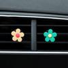 Pequeña Margarita Niña Accesorios para Coche Accesorios Perfume para Coche Salida de Aire Acondicionado Clip de Aromaterapia Flor Decoración Interior de Coche