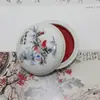 Sello de Caligrafía y Pintura Talla de Sello Almohadilla de Tinta Almohadilla de Tinta Bermellón Canto de Pájaros y Fragancia de Flores Sello Rojo Talla de Sello Caligrafía y Pintura con Sello de Goma de Estilo Antiguo