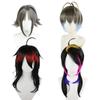 Peruca V-Tuber Mysta Vox Rainbow Club Âncora Virtual Destaques Gradiente Peruca Cosplay Couro Cabeleudo de Silicone