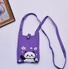 2024 Bolsa de Mão Mini de Tricô Guofeng Panda Bolsa de Celular Fashion Guofeng Bolsa de Ombro Bolsa Casual Versátil