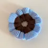 Cintas para el Cabello de Punto con Bloques de Color Dulces para Otoño e Invierno Estilo Coreano Cintas para Moños de Niña Scrunchies Cuerdas para el Cabello Estilo Nuevo