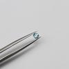 Topacio Azul Cielo Natural/Cristal Azul Cielo Anillo Redondo Superficie Piedra Nudista Joyería Incrustada con Piedra Fabricante Mayorista