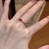 Anel liso ajustável para o dedo indicador, anel feminino simples estilo ins, acessório de mão masculino atacado, versão coreana de alta qualidade, anel que não desbota