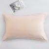 Fundas de almohada de algodón 100% cepillado 48x74 cm, juego de dos, fundas para cojines de algodón puro para adultos, tamaño grande 50x80 cm, pieza única