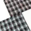 Tela de Tweed a Cuadros Tejida de Colores en Stock, Material de Moda Tejido a Mano para Vestidos DIY