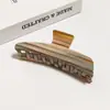 YHJ Nuevo Pinza de Tiburón de Ácido Acético Pinza de Agarre de Alto Color Plato de Baño Cola de Caballo Cabeza Trasera Pinza Francesa para el Cabello Mujeres