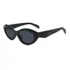 Gafas de Sol de Moda Sencillas con Marco Ovalado Estrecho Transfronterizas para Hombre Viajero Protección Solar para Mujer Gafas de Plástico Ojo de Gato