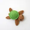 Pendente fofo de tricô de lã feito à mão tartaruga de crochê enviar amigos presente criativo boneca de crochê boneca