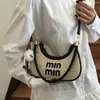 Bolso de Hombro Cruzado para Mujer 2026, Tejido con Letras, Bloques de Color, Bolso de Mano para Viaje, Nuevo Modelo Transfronterizo 2026