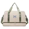 Bolsa de Gimnasio Portátil Simple Tela Oxford Almacenamiento Separado Húmedo y Seco Bolsa de Viaje Viajes de Corta Distancia Hombro Cruzado Bolsa de Equipaje