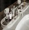 Estante para lavabo con ventosa, sin perforaciones, para baño, montado en la pared, espejo, grifo, estante de almacenamiento