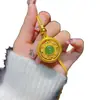 Nuevo Estilo Chino Hebilla de Seguridad de Filigrana de Diamante Brújula Calabaza Collar Giratorio Oro y Jade Lleno de Bendiciones Collar para Mujeres Venta al por Mayor