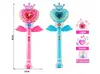 Varinha de Flash Infantil Varinha Mágica Varinha Mágica Pequena Princesa Luz Música Menina Brinquedos Venda por Atacado Feira Noturna
