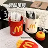 Portalápices Lindo y Creativo con Estética Vintage, Decoración Elegante y Única para Escritorios de Estudiantes y Almacenamiento de Papelería de Oficina