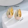 Explosiones de AliExpress Popular Europeo y Americano Zircón Arete Nicho Simple Combinable Pendientes para Viajeras Pendientes Elegantes de Alta Gama para Mujeres