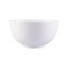 Tigela de cerâmica Tigela redonda pequena espessada Tigela de arroz doméstica com logotipo Tigela de arroz pequena Tigela de porcelana branca pura