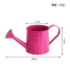 Maceta de hierro forjado de color caramelo, tienda de flores, ramo hecho a mano, bolsa de flores, maceta de hojalata de colores, cubo para arreglos florales del Día del Maestro