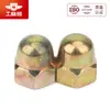 Acero al Carbono Grado 8 Zincado Hexagonal Tuerca de Tapa Gb923 Venta al por Mayor Redonda Decorativa Integrada Tuerca de Tapa Tuerca de Tapa