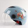 Casco Transfronterizo Coche Eléctrico Femenino Harley Espacio Batería Coche M Pintura de Dibujos Animados Verano Adulto Seguridad Medio Casco