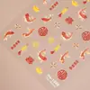 Pegatinas para Uñas con Dibujos Animados Redanco5D en Relieve con Peces y Caquis Cada Año, Pegatinas Estéreo para Uñas He1596