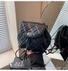 Bolso Pequeño de Cadena Lingge Estilo Coreano para Mujer 2024 Nuevo Estilo Occidental Nicho Mochila de Viaje Moda Mochila Pequeña de Viaje