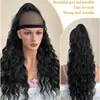 Onda de agua transfronteriza esponjoso elegante volumen de cabello para mujer cordón cola de caballo alambre de alta temperatura de 26 pulgadas fabricantes mayorista cabello