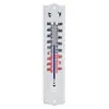 Termómetro de Plástico y Vidrio para Interiores y Exteriores con Grabación de Alta Precisión de Temperatura Alta y Baja