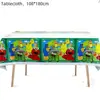 Mantel de Dibujos Animados Anime en Stock Transfronterizo 108*180cm Decoración de Fiesta de Cumpleaños Temática Atrezzo Desechable para Montaje