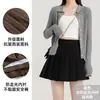 2026 Nueva Falda Plisada Gris para Mujer de Cintura Alta Adelgazante Estilo JK Universitario Petite Falda Corta de Traje Línea A