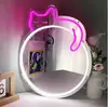Letrero de decoración de pared con luz de neón LED de dibujos animados, luz de neón acrílica para regalo de cumpleaños, luz decorativa creativa, suministro directo de fábrica