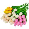 Tulipán sensación hidratante Tulipán flor artificial decoración del hogar bonsái arreglo floral flor artificial accesorios para fotografía al por mayor