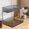 Portavasos para mesa de comedor de sala de estar, organizador de tazas de té, gabinete de escritorio de oficina para guardar vasos de café