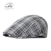 Sombreros para Hombres y Mujeres, Boinas, Gorras Finas Transpirables de Primavera y Verano, Sombreros Retro Británicos de Visera Adelantada, Tendencia Ins Estilo Coreano