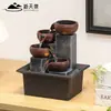 Xintianquan Fuente de Agua Corriente Estilo Europeo Pequeña Circulación de Agua Bola de Feng Shui Adornos Oficina Sala de Estar Escritorio Decoración de Riqueza