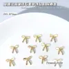 Acessórios de Unha Artística Laço de Zircônia Estilo Japonês Tendência Laço Ultra Brilhante Luxo Zircônia Pérola Diamante Decoração de Unha