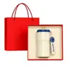 Taza de Café Inteligente Aislada con Logo Personalizado, Regalo para Evento de Apertura de Empresa, Vaso de Agua, Set de Regalo de Tazas, Caja de Regalo