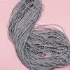 Banda de goma de nylon negro de 2 mm de diámetro, paquete de 90 m, cuerda de cabeza de materia prima, línea elástica, banda elástica de color