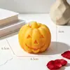 Velas aromáticas personalizadas de calabaza y fantasma para Halloween, una decoración casera creativa para la temporada festiva y un regalo de Halloween