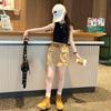 Conjunto de Culottes de Verano para Niñas 2023 Verano Nuevo Dulce Cool Estilo Coreano Chaleco Personalizado Conjunto de Dos Piezas para Niños Medianos y Grandes