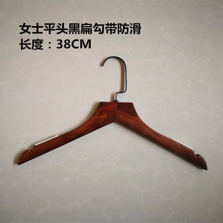 女士平头黑扁勾防滑