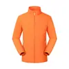 Jaqueta corta-vento fina para primavera e outono, com gola alta, para uso externo, com impressão de logotipo personalizado, jaqueta para trabalho em equipe, roupas de trabalho impermeáveis